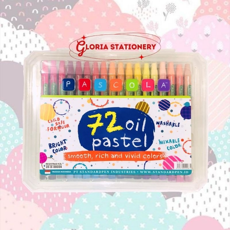 

PASCOLA oil pastel 72 Colours/ Crayon Pascola 72 warna