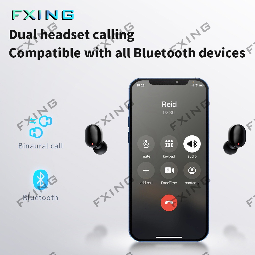 【BT022】(COD) Fxing G9s TWS New Headset Bluetooth 5.1 Wireless Earphone Waterproof Sport Handset HIFI Stereo Sound Music In-ear Earbuds With Mic
