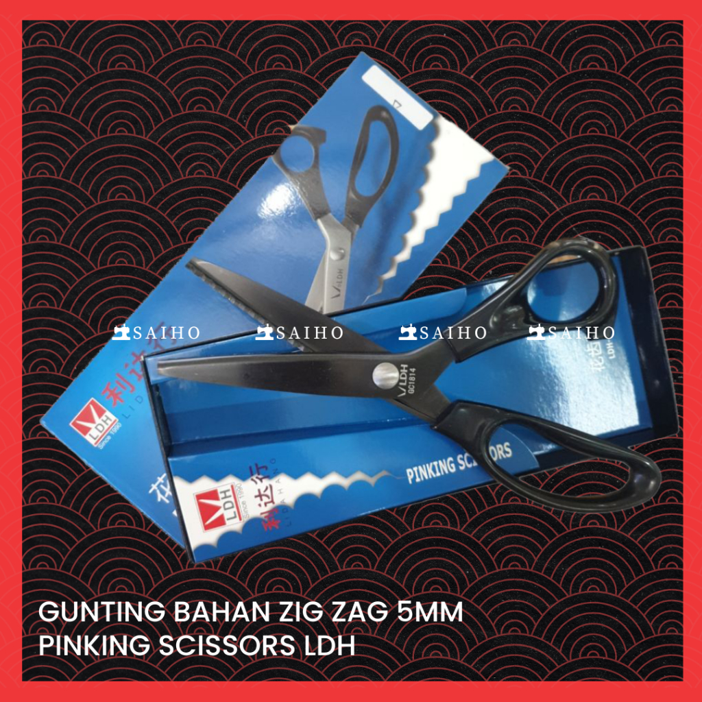 [LDH] Gunting Zigzag 5mm | Pinking Scissors Stainless Steel TAIWAN 1814B