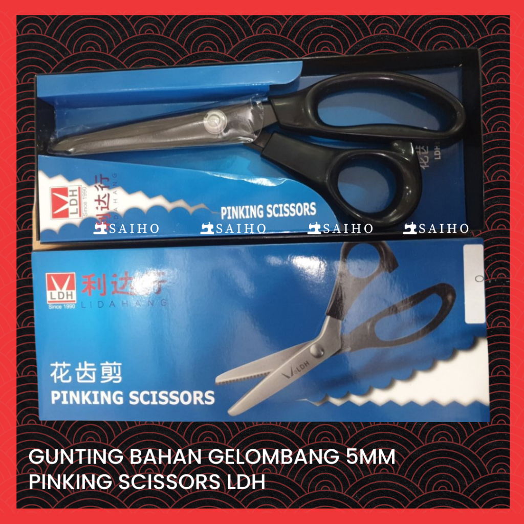 [LDH] Gunting Gelombang 5mm | Pinking Scissors Stainless Steel TAIWAN 1814BY