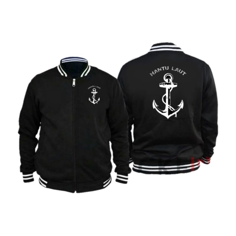 JAKET BASEBALL HANTU LAUT JANGKAR PELAUT