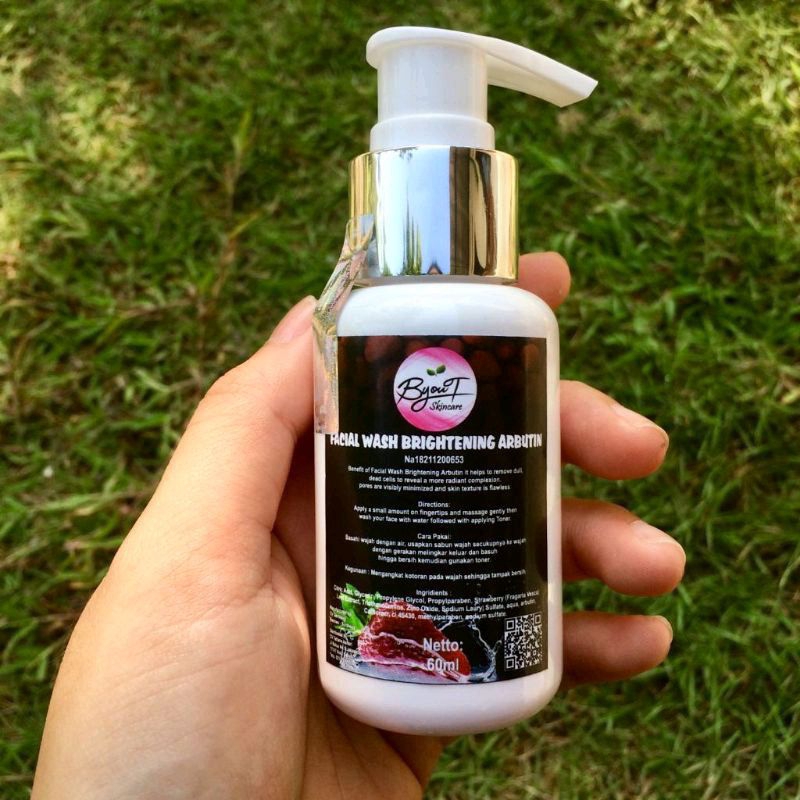 (Exp 26/08/2025) COD FACIAL WASH BRIGHTENING ARBUTIN 60ML BYOUT BY NISA ORIGINAL BPOM AMAN BUMIL BUS