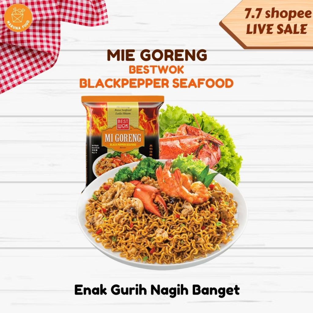 PROMO 12 12 BESTWOK MIE GORENG ORIGINAL HOT SPICY BLACKPEPPER SEAFOOD mie goreng bestwok varian lengkap enak pedas gurih nagih