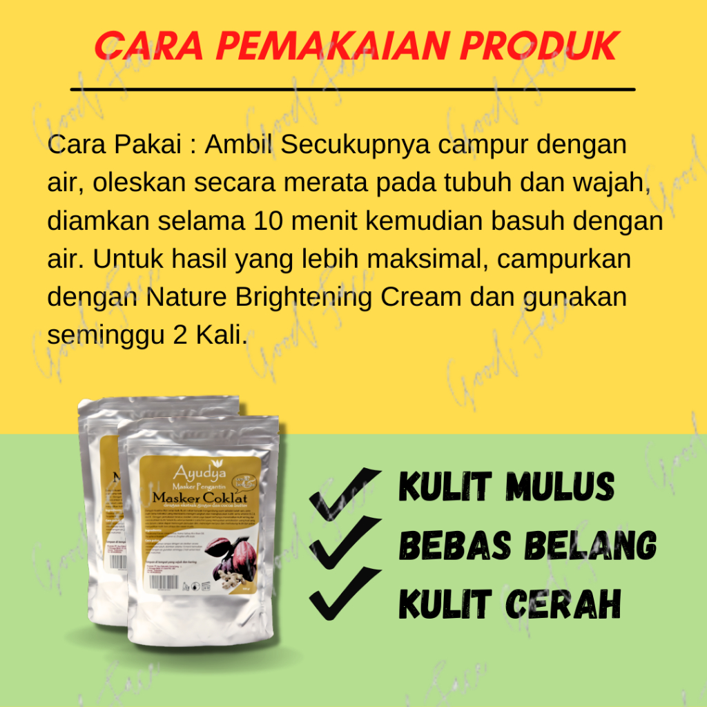 Ayudya Masker Pengantin Coklat 500 gr
