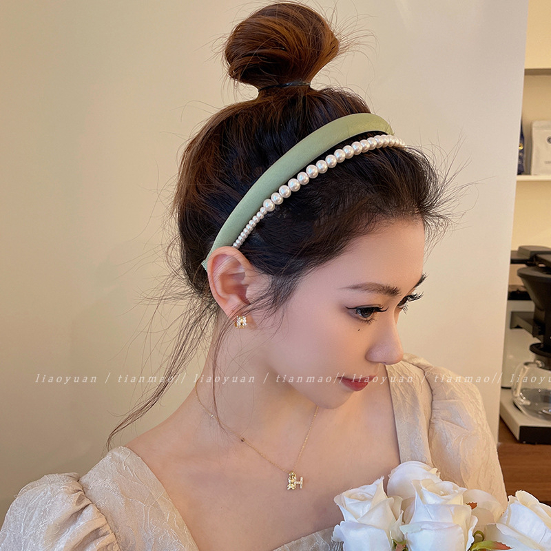 BANDO dewasa/remaja duo motif mutiara dan polos