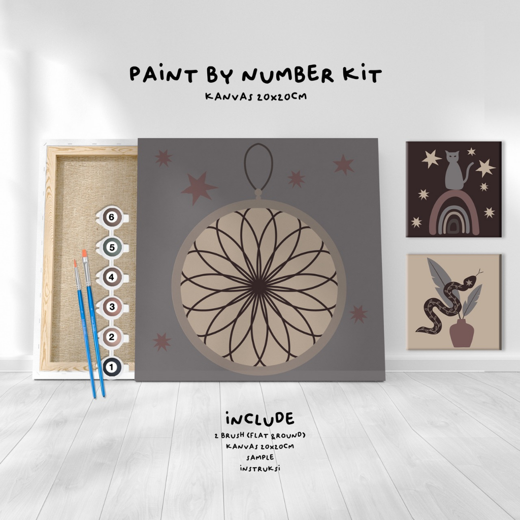 

Paint by Number KIT ethereal series Kanvas 20x20cm