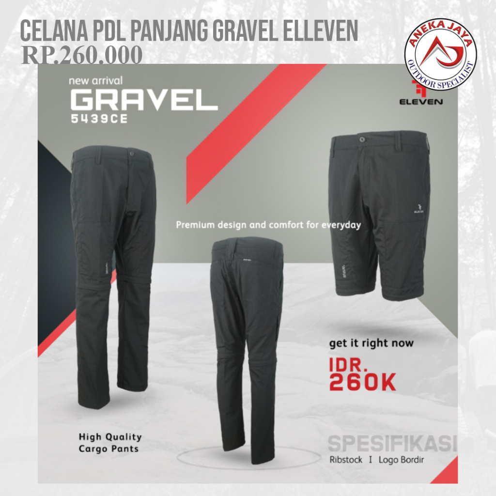 CELANA PANJANG PDL GRAVEL ELLEVEN