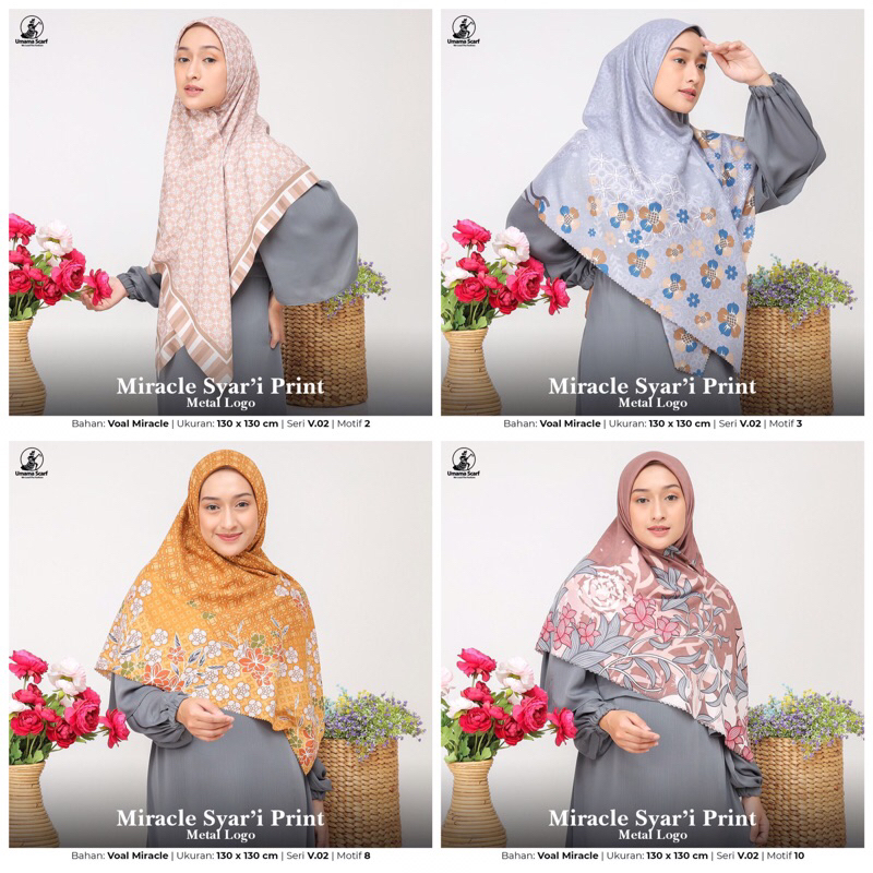 JILBAB SEGI EMPAT MOTIF SYARI BRAND UMAMA