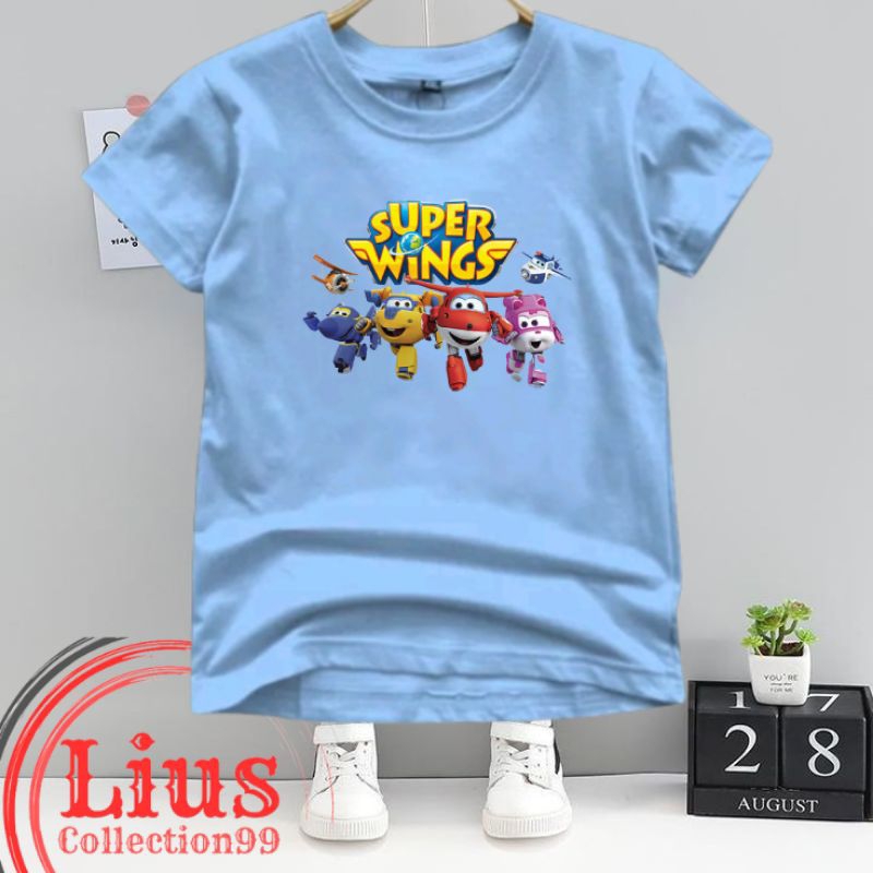 Kaos Anak Super Wings ( Umur 2 - 10 Tahun ) Unisex