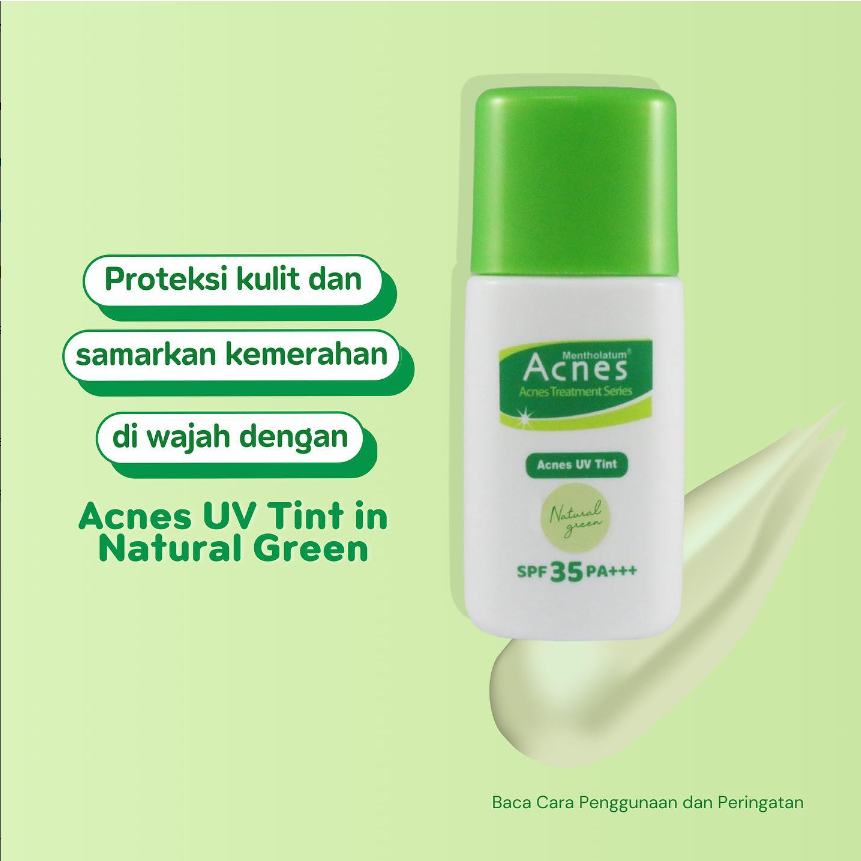 [BPOM] Acnes UV Tint Natural BEIGE 30 gr / Acnes UV Tint Natural GREEN 30 gr / UVTIN SPF 35 PA++ / Sunscreen / Sunblock / Krim Wajah / MY MOM