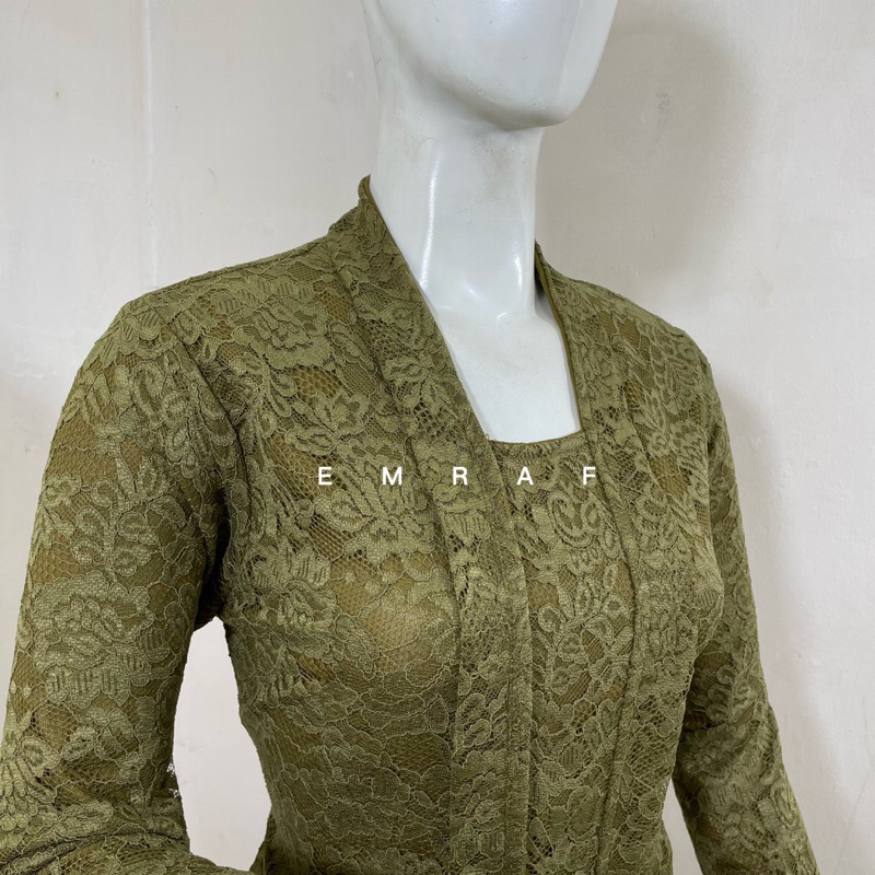 kebaya kutubaru pendek brokat / kebaya brokat / kebaya remaja / kebaya bali kebaya lamaran