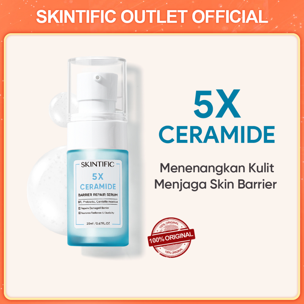 SKINTIFIC 5X Ceramide Barrier Serum 20ml Serum Wajah Facial Essence