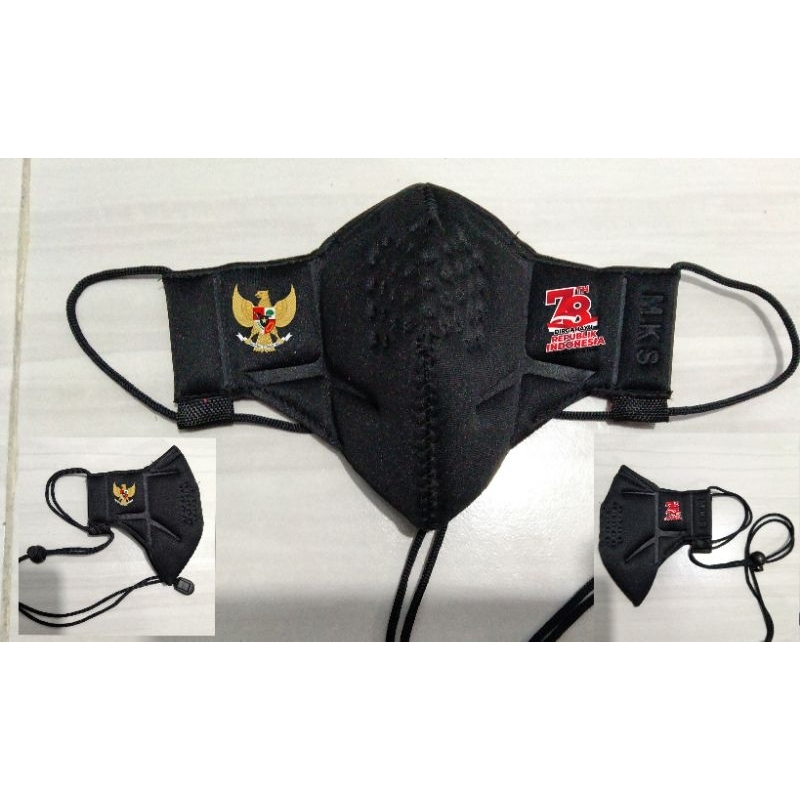 Masker Tomo custom logo HUT RI 78