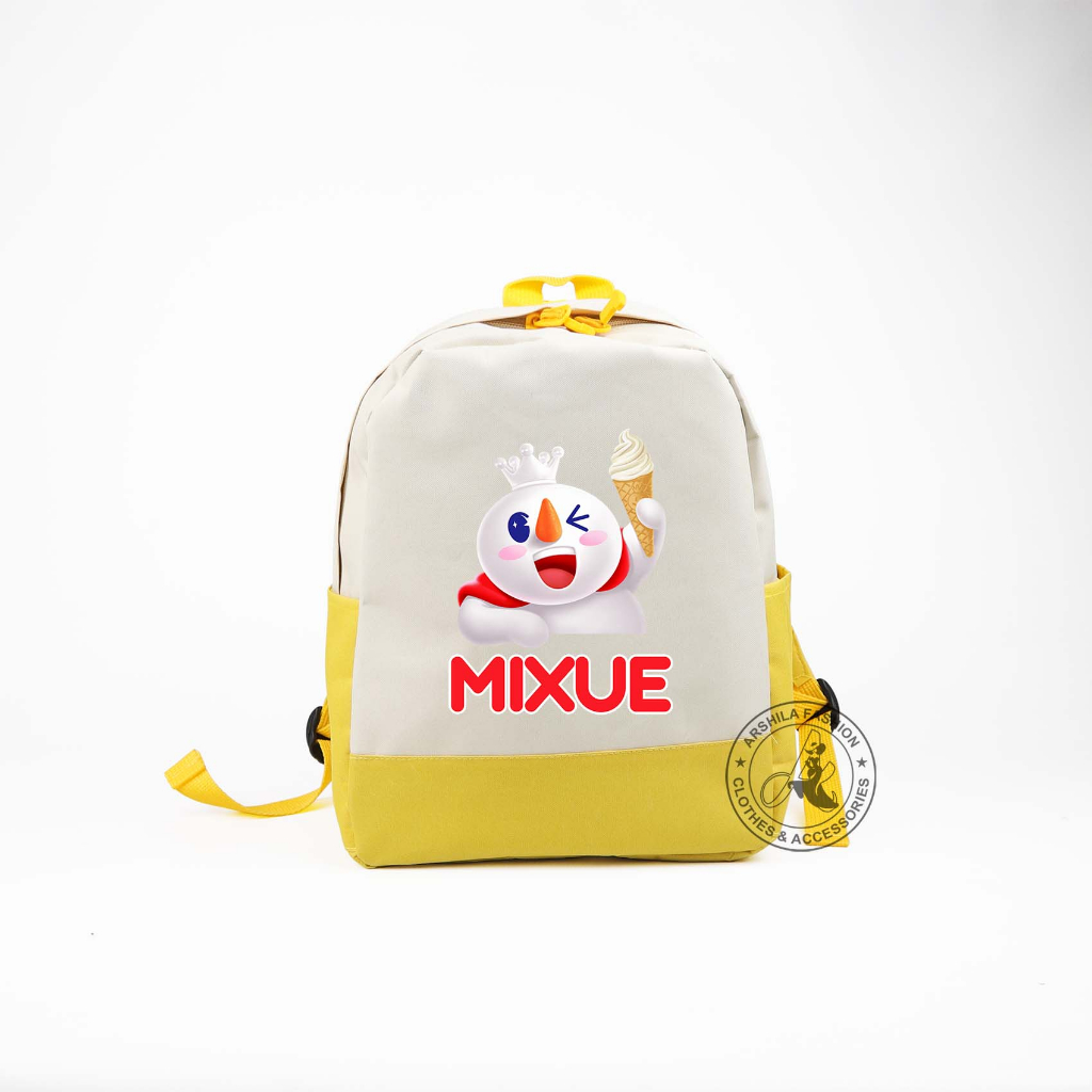 Tas Anak Laki-laki dan Perempuan Ransel Motif Mixue TK Dan SD