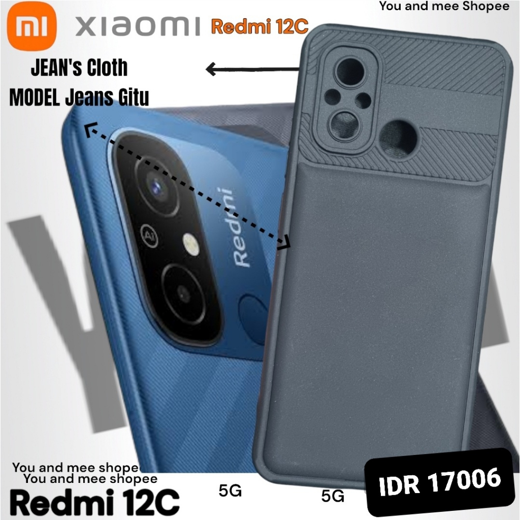 JEAN'S MODEL!! Case BLACK Xiaomi Redmi 12C Redmi Note 12 4G Note 12 PRO Softcase Hitam Black Gelap Anti Luntur Shockproof Model Baru Protecth Camera TPU Silicone Hard Protector Kamera Bagus Galaxy Caseology Langka Fiber 5G S 12 C Mi 12Pro