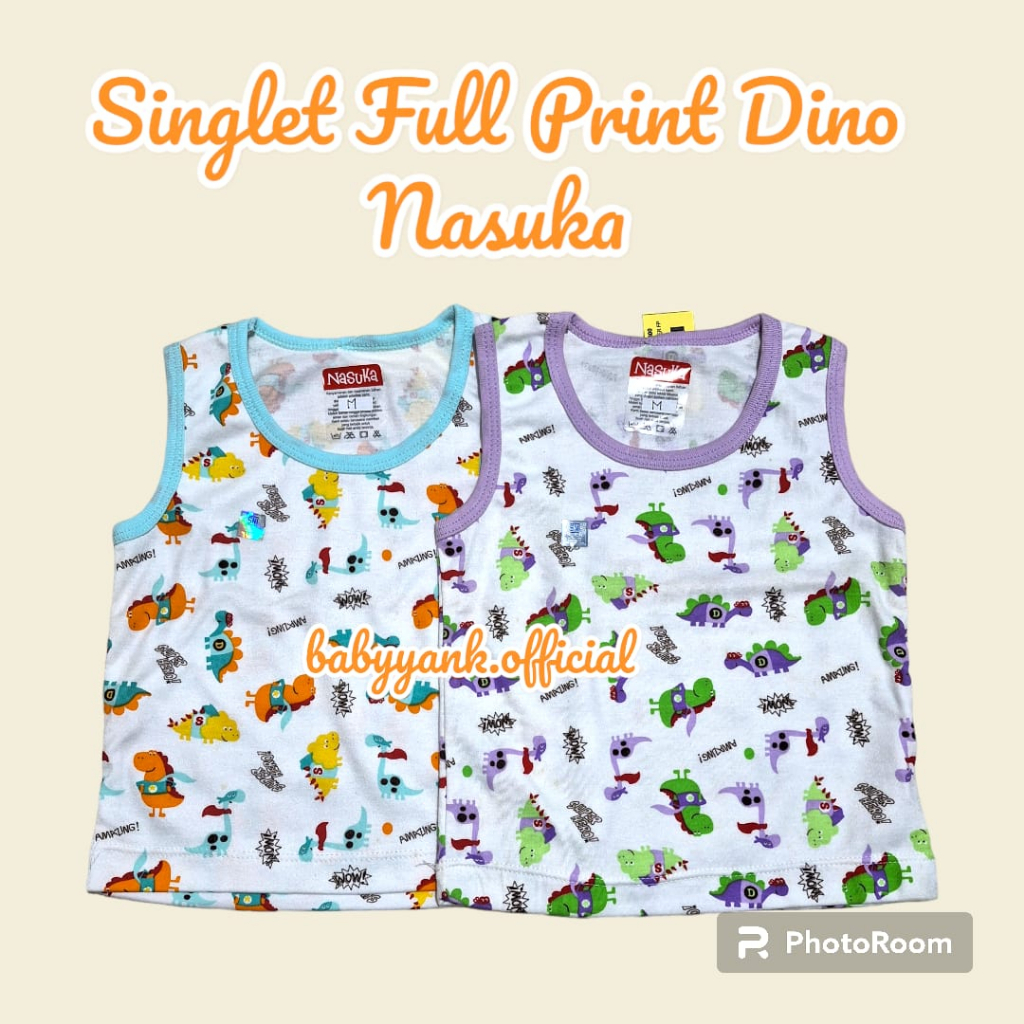 ♥BabyYank♥ Libby Baju Atasan Singlet Anak Motif Full Print