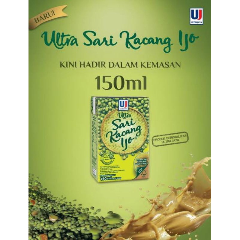 

minuman sari kacang hijau ijo 150ml 150ml