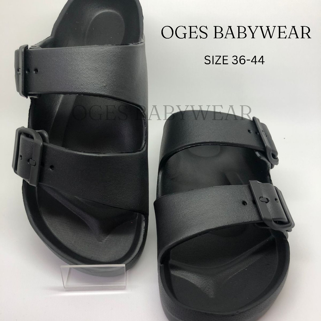 OGES - Sandal Sendal Pria Wanita Strap 2 Slip On Size 36-44