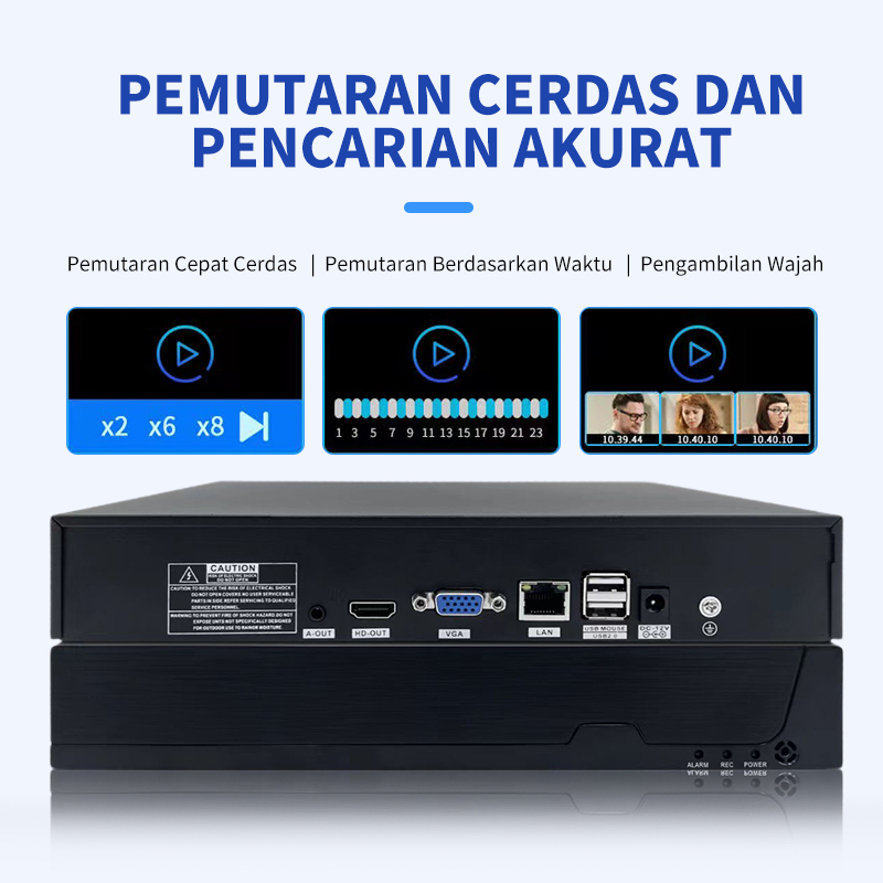 XIHANCAM Smart DVR CCTV 5MP 8CH 12CH 16CH Onvif H.265 NVR CCTV Perekam Video DVR CCTV 8 Channel 12 Channel 16 Channel NVR Kamera Video Sistem CCTV Jaringan P2P