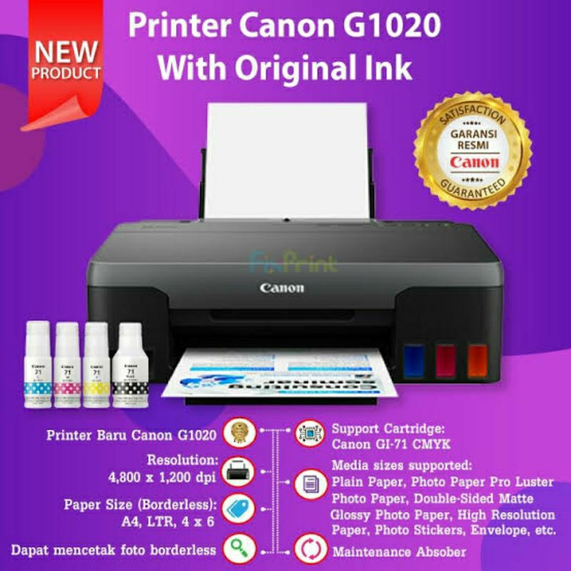 Printer canon G1020 Tanpa copy scan