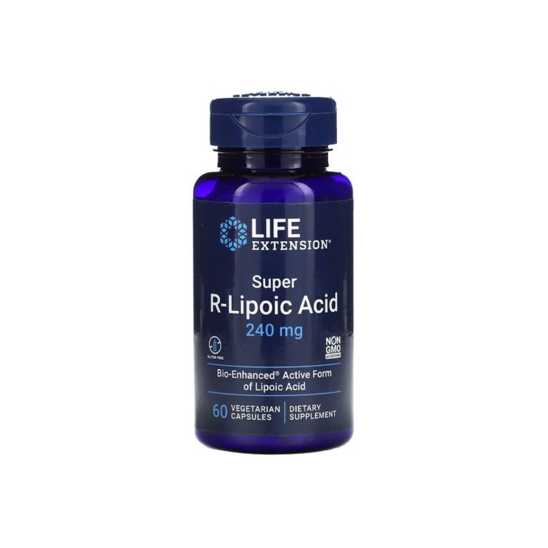 Life Extension Super R-Lipoic Acid 240 mg 60 Vegetarian Capsules