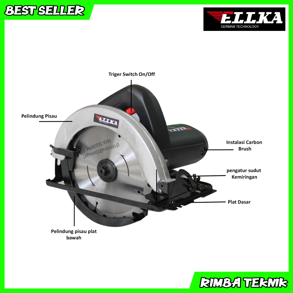 PROMO HARI INI!!!! GERGAJI KAYU LISTRIK 7 INCH CIRCULAR SAW YUKIDO AB-7CR/ / PLANNER YUKIDO TERMURAH DAN TERLARIS