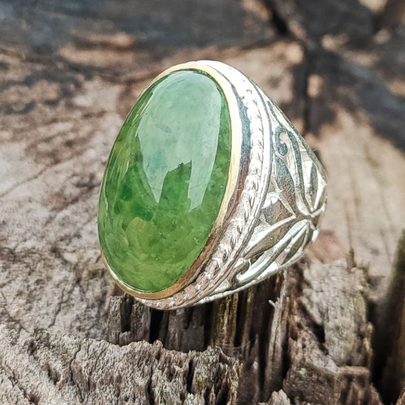 NATURAL STONE CINCIN BATU AKIK LUMUT SUNGAI DAREH KUMBANG JATI KODE 02588