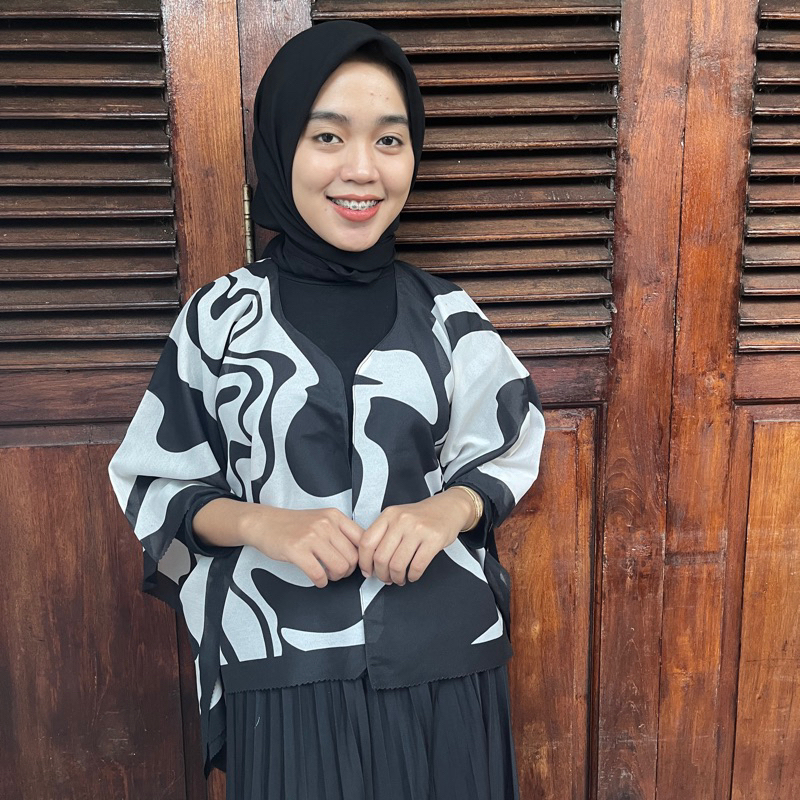 [ READY STOCK BANYAK MOTIF ] JIFAT CARDIGAN OUTER SCARF / OUTER SCARF CROP