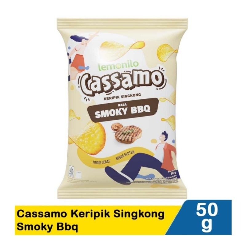 CASSAMO KERIPIK SINGKONG SPICY BBQ/SMOKY BBQ 50GR