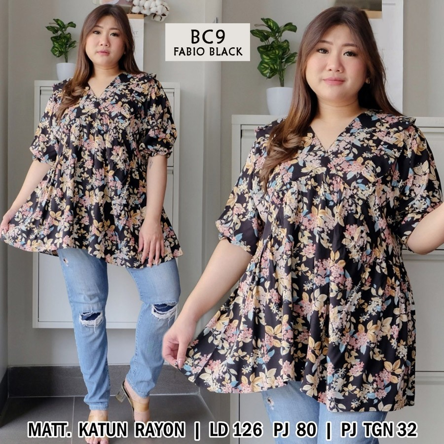 COD / BLOUSE JUMBO WANITA LD 120 / BC9 BAJU WANITA JUMBO LD 120 130 140 / KEKINIAN ATASAN KOREA LENG