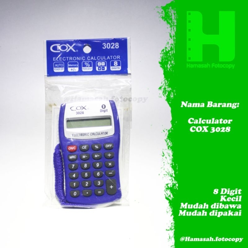 

Electronic Calculator COX 3028 / Kalkulator