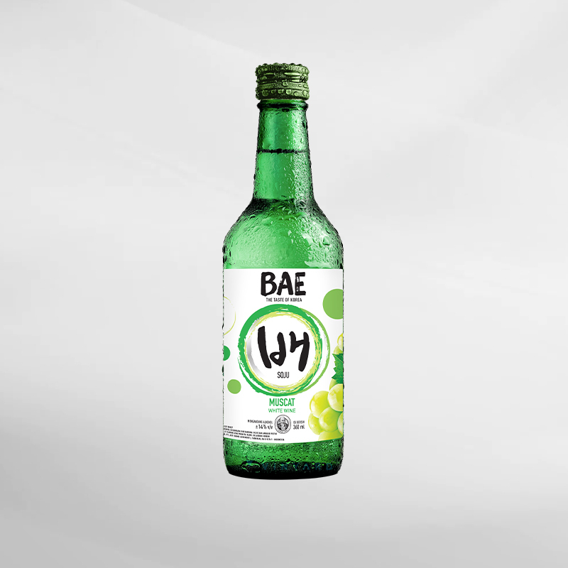 Bae Soju White Muscat 360ml (Original &amp; Resmi by Vinyard)