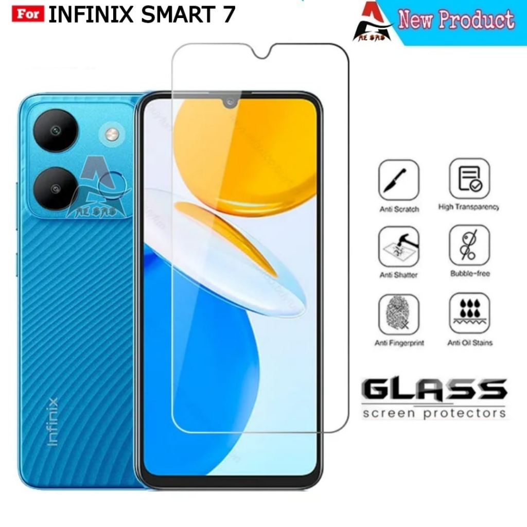 Tempered Glass Infinix Smart 7 Screen Protector Handphone Bening