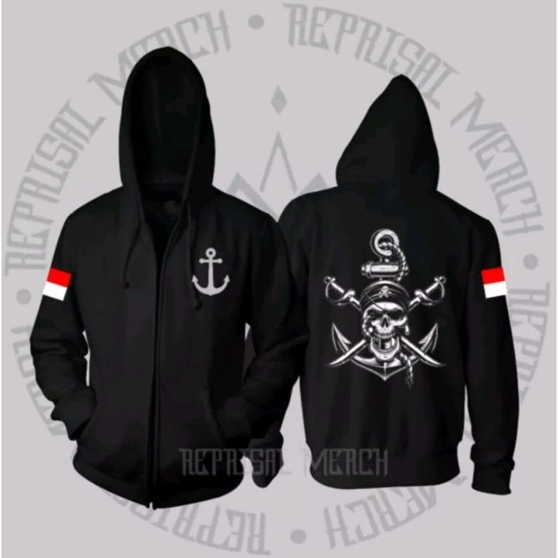 JAKET ZIPPER JANGKAR PELAUT HANTU LAUT TENGKORAK
