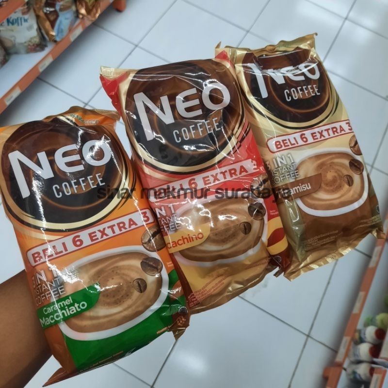 

NEO COFFEE Kopi 3 in 1 Kemasan Sachet isi 9 / Kopi Sachet 20gr