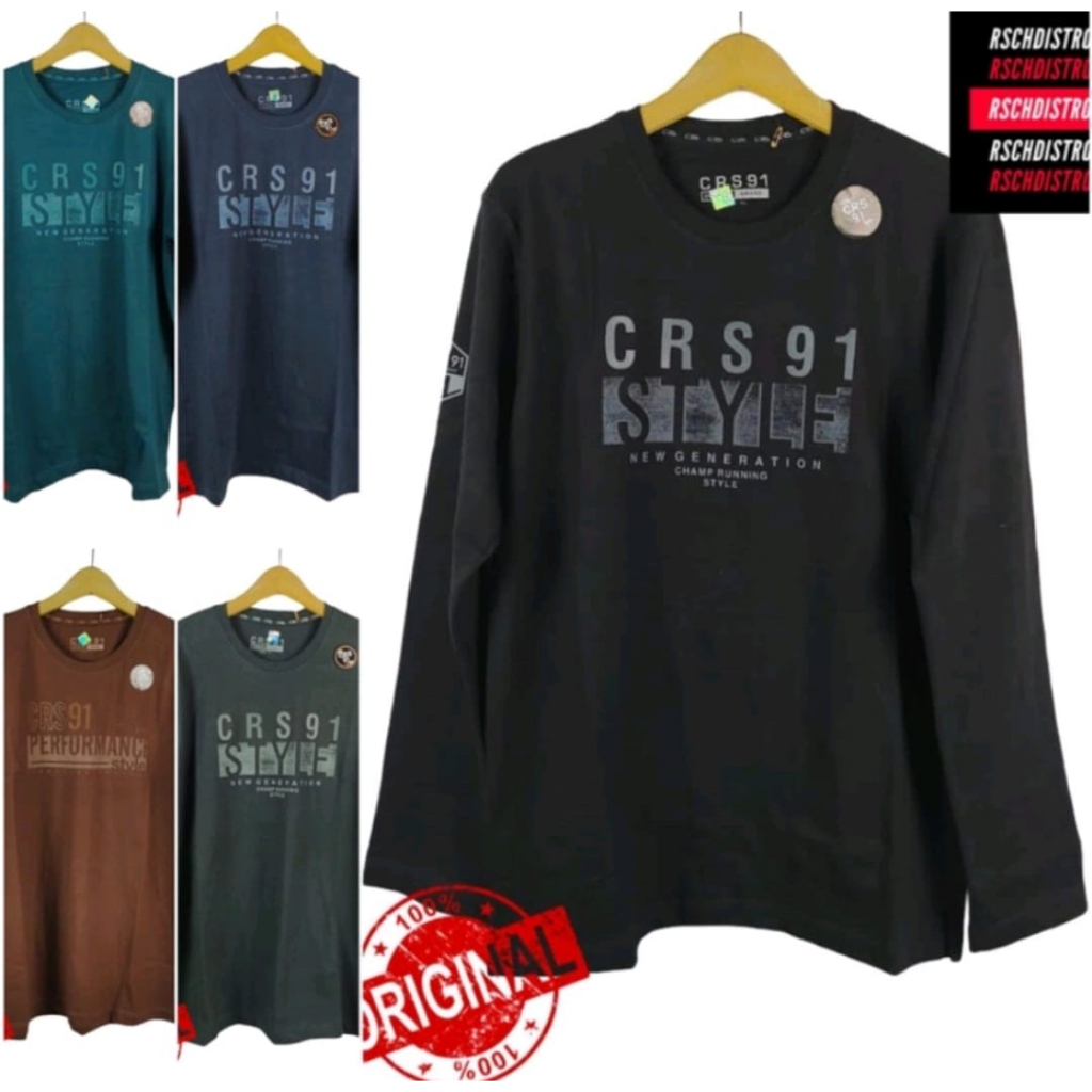 (COD)KAOS CRESIDA LENGAN PANJANG PRIA CRS91 TERBARU KAOS DISTRO PRIA LENGAN PANJANG BAHAN CATTON COM