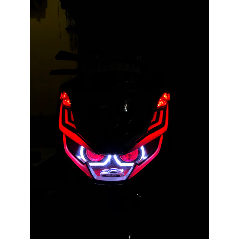 1 SET HEADLAMP BILED PCX 160/150 SPEK AES TURBO SE/TURBO GEN 2 dan SEPAKET SAKLAR VIXION FULL PNP