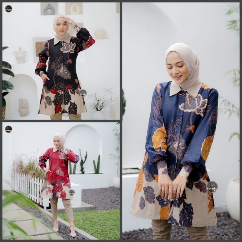 Tunik Batik Wanita Atasan Batik Wanita