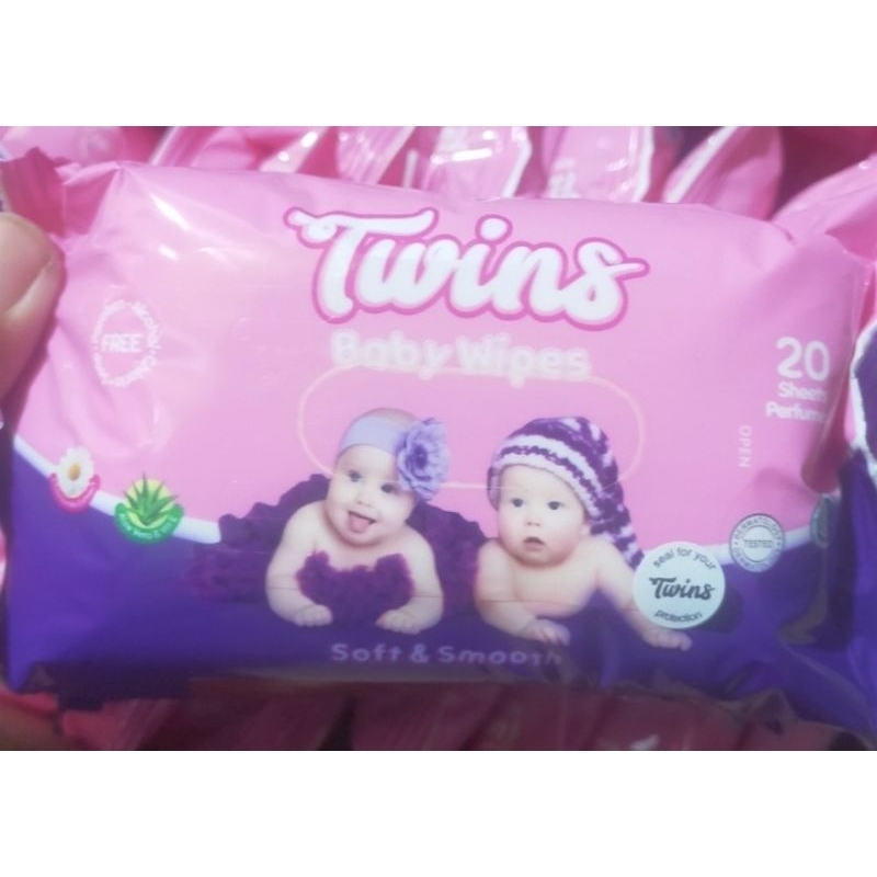 TermurahTissue Basah Twins isi 20sheet x 4pack (dapat 4pack)