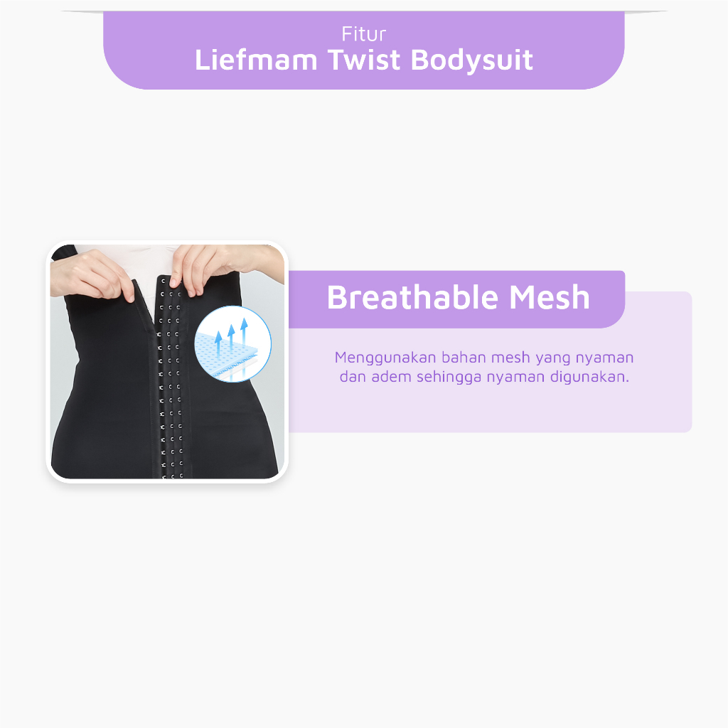 Liefmam Twist Body Suit - Korset Peramping Generasi Baru dengan Belly Wrap