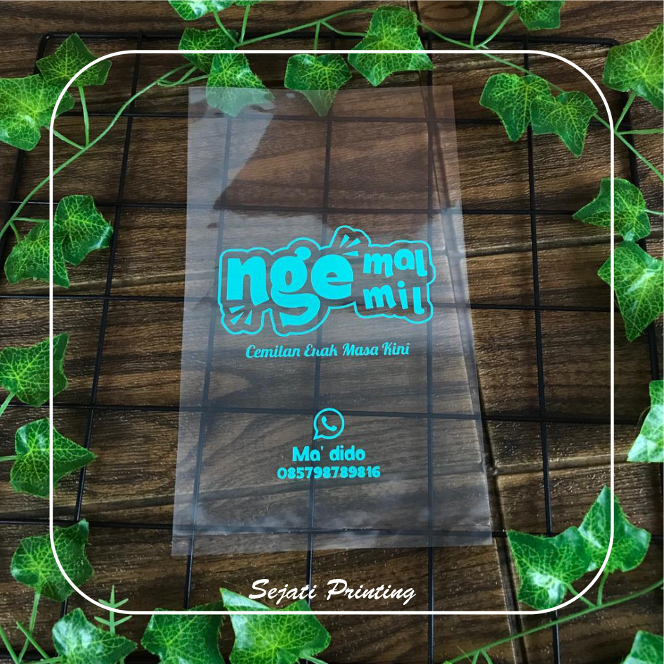 

Sablon Plastik Murah PP Kemasan 10,12,14,15 , FREE DESAIN - SEJATIPRINTING