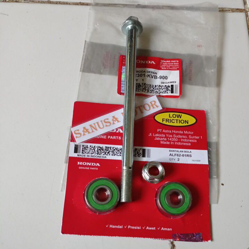 As Roda Depan+Bering Roda Honda Beat Karbu Beat Fi Scoopy Vario 110 Kualitas Ori
