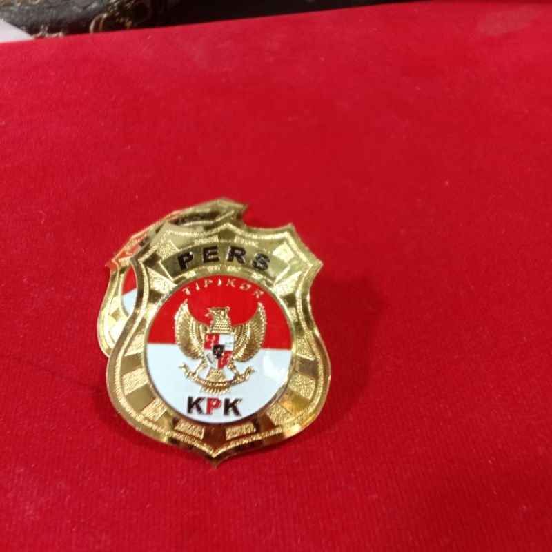 pin PERS KPK/pin Kuningan pers kpk