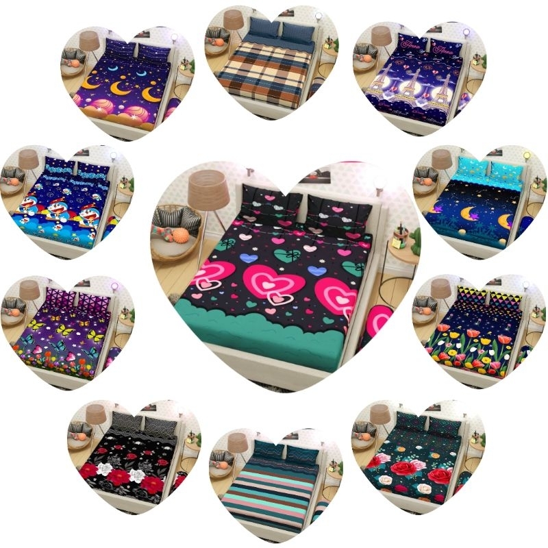 Sprei karakter 180x200 kasur no 1 dan 120x200 kasur no 3