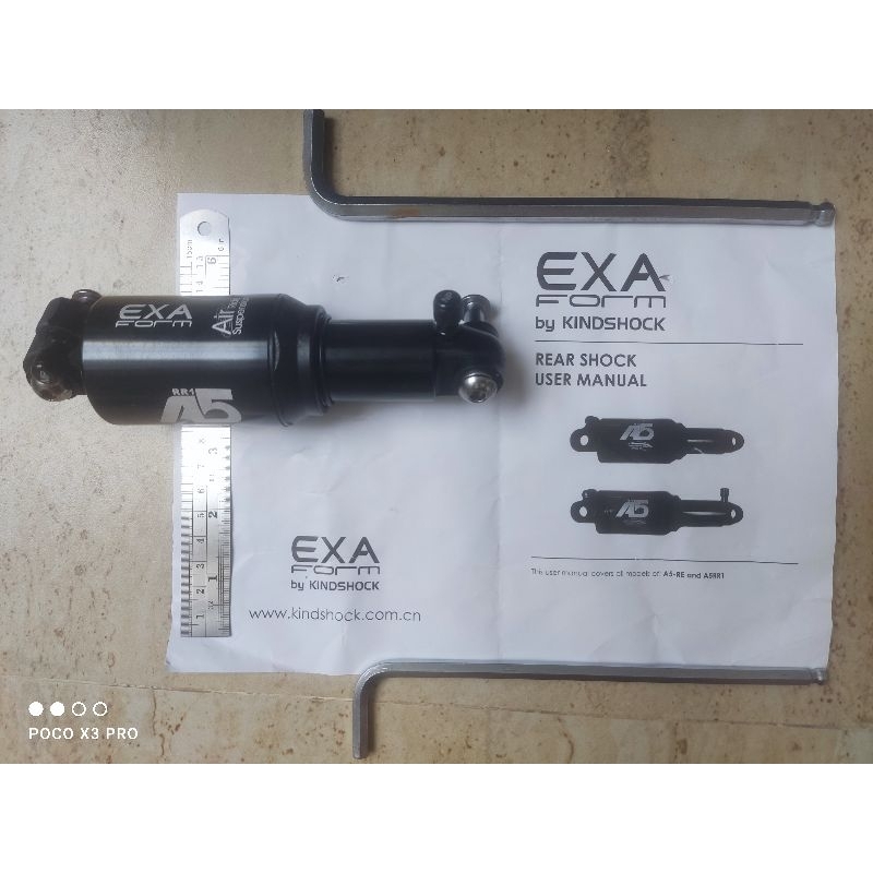 EXA A5 rear shock double chamber MTB