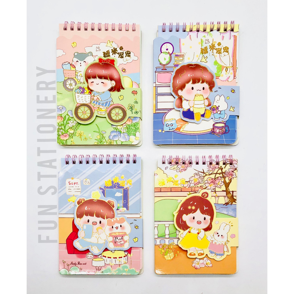 NOTEBOOK SPIRAL AESTHETIC CUTE MINI SIZE 0903 / BUKU DIARY SPIRAL