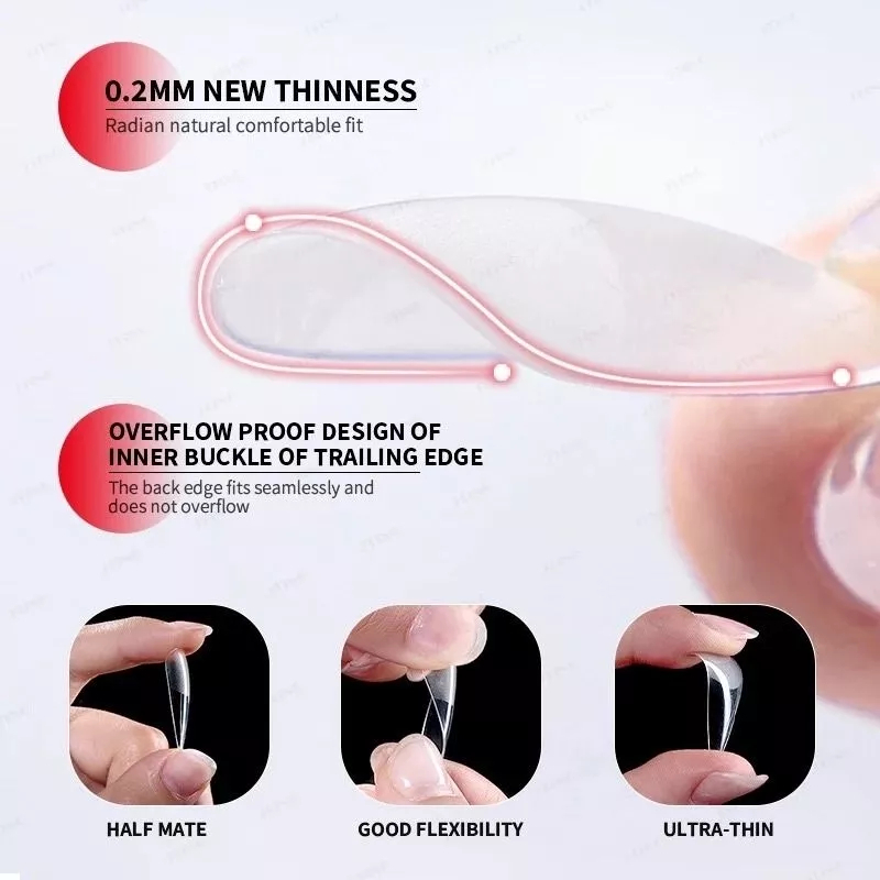 SOFT GEL NAIL TIPS 550pcs / Set Kuku Palsu Akrilik