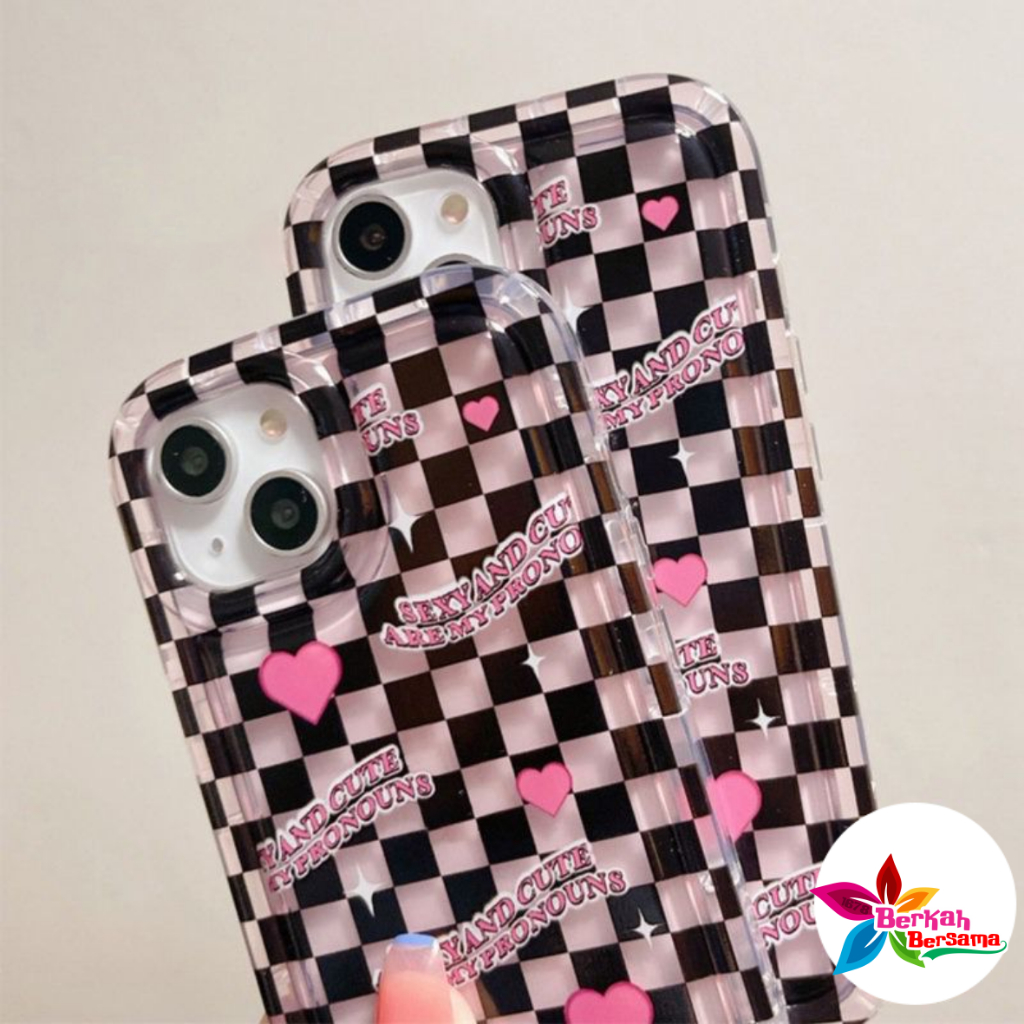 SS824 SOFTCASE AIR BAG LOVE GRID FOR OPPO A3S C1 A5 A1K C2 A5S A7 A12 F9 A11K A15 A15S A16 A16S A16K A16E A17 A17K A31 A8 A5 A9 2020 A37 NEO 9 A52 A92 A53 A54 A55 4G BB8449