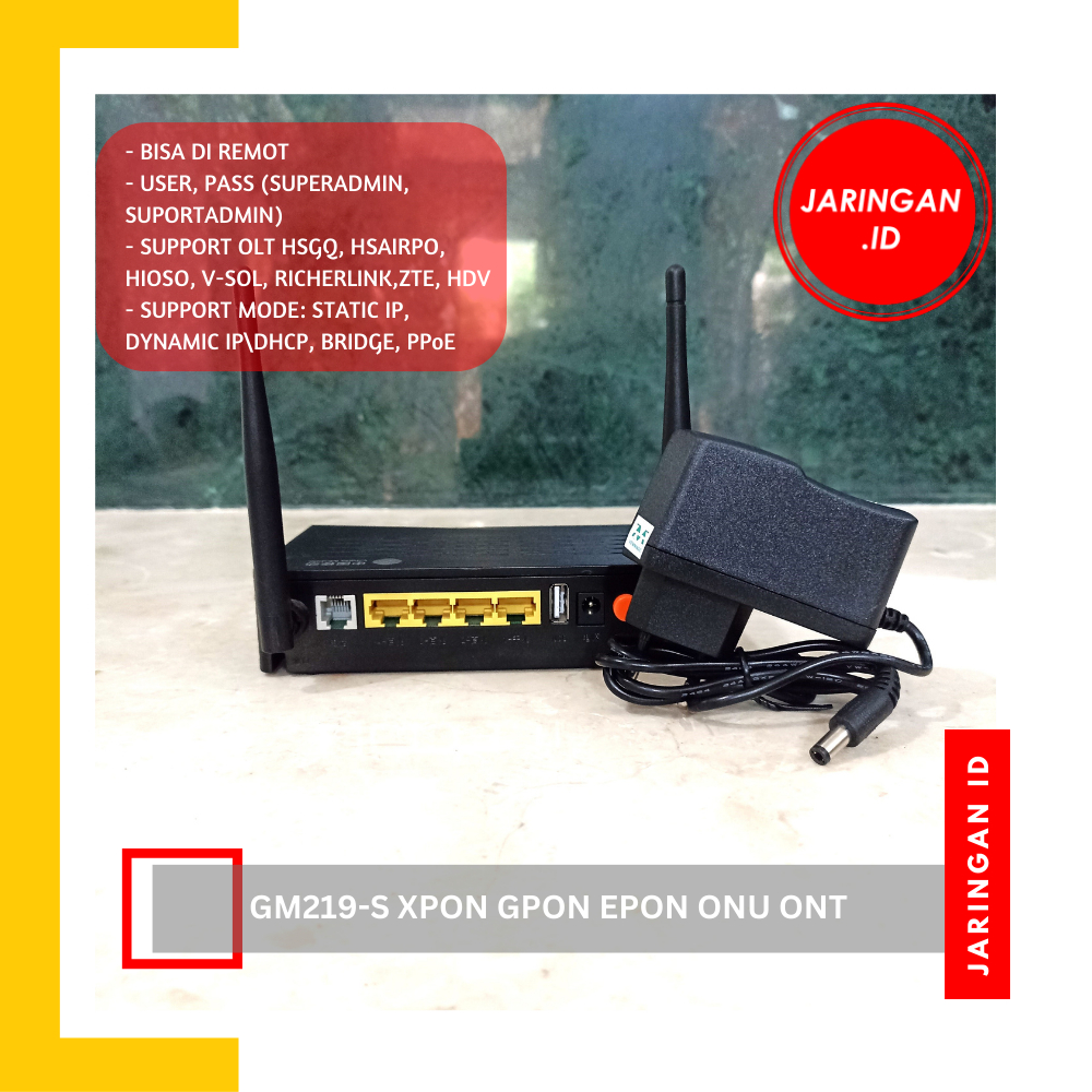 GM219-S XPON EPON GPON ONU ONT SUPPORT BRIDGE DAN ADAPTOR