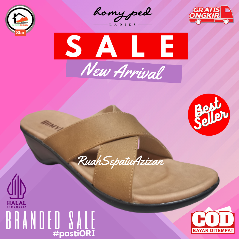 Sandal Wanita Homyped Kanza N53 ORIGINAL Sandal Flat Wanita HOMYPED OBRAL